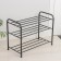 Shoe stand, 3 tiers, 65 × 32 × 48.5 cm, black color