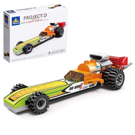 Block designer for boys "Race No. 3. Powerful engines ", 51 details