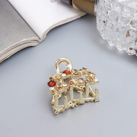 Hair crab "Selena Galant" arc, 3 cm, gold-1