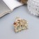 Hair crab "Selena Galant" arc, 3 cm, gold