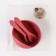 Baby plate on a suction cup and cutting devices M&B, cherry