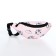 Young backpack from textiles with a zipper, 3 pockets, waist bag, pink color