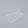 Dividers d/fingers 9.5*2.7cm silicone (pair) transparent packet nakl QF