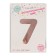 Foil ball 40 “number 7”, individual packaging, 1 pc., Color Pink gold
