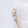 Bag Cross-Bodi with a zipper, white color