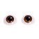 Eyes, set 10 pcs., Size 1 pc: 11.6 × 15.5 mm, brown color