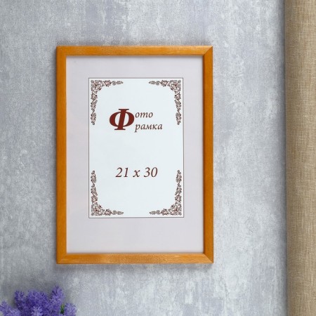Photo frame Pine C14 21x30 cm, Mokko (plastic screen)