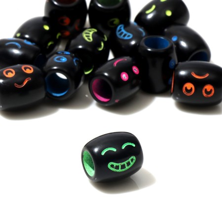 Acrylic bead “Emotions” Boe, 1.1 × 1 × 1 cm, set 10 g, color mix-1