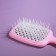 The comb is massage, wide, ventilated, 8.5 × 20.5 cm, PVC box, pink/white color