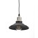 Lamp PL4 BK/BN Metal E27 60W H-pLAFON 13 cm, suspension 80 cm, black