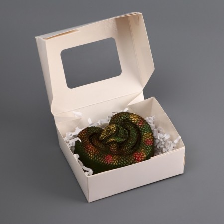 New Year. Figure made of chocolate glaze, "Snake Heart", 85 g-3
