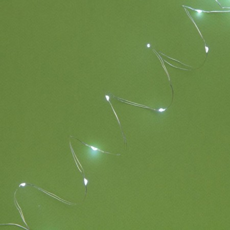 Garland “thread” 10 m dew, IP44, silver thread, 100 led, white glow, 2 modes, solar battery-5