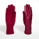 Gloves are female, dimensionless, without insulation, burgundy color