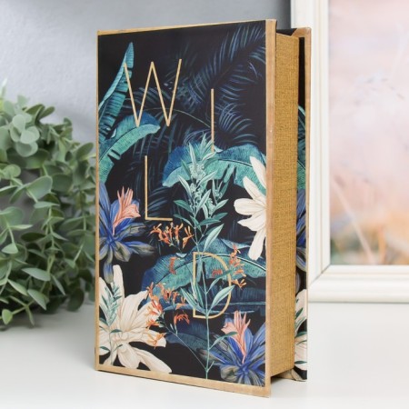 Safe Brush Tree leatherette "Wild Jungle" 21x13x5 cm-1