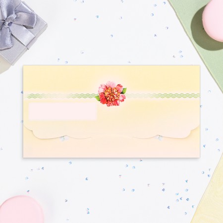 Money envelope "Happy Birthday!" daffodils, 18.5 x 8.5 cm-2
