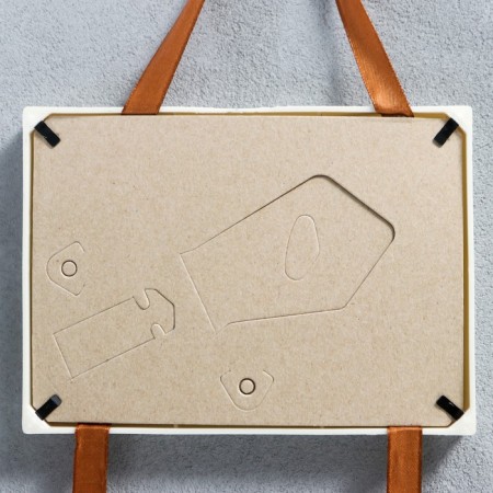 Triple photo frame on braid L-3 10x15 cm pearl (plastic screen)-3