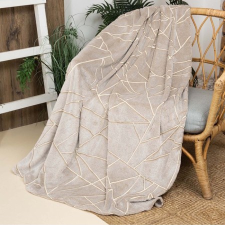 Bluming Casa Conforte Stella Ice Shards 150x200cm, Beige, Flanel 190 gr/m, PE100%-1