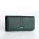 Women's wallet on magnet, green color