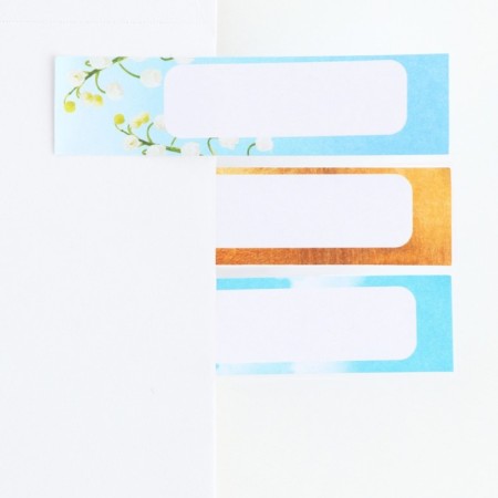 Set "Live Dream", Mini Pen and Stickers-Strings 20 L-4
