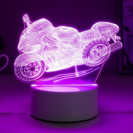 Light "Racing Motorcycle" Led RGB from the network 9.5x16x14 cm Risalux-2
