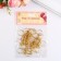 The basis for the key fob Ring metal with a gold chain 1.8x1.8 cm set 40 pcs