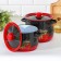 Set of pots "Ryabinka", 2 items: 4/5.5 l, enameled covers, induction