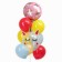 A set of balls "Rainbow Unicorn", latex, foil, 10 pcs.