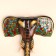 Interior souvenir "Elephant Head" wood 30x4x30 cm