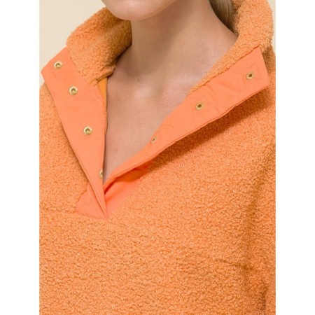 Feminine sweatshirt, size 42, orange color-4