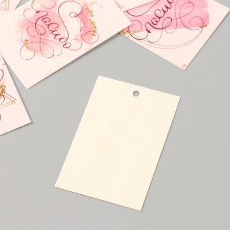 Cardboard Biro "Thank you." set 10 pcs (5 types) 4x6 cm-3