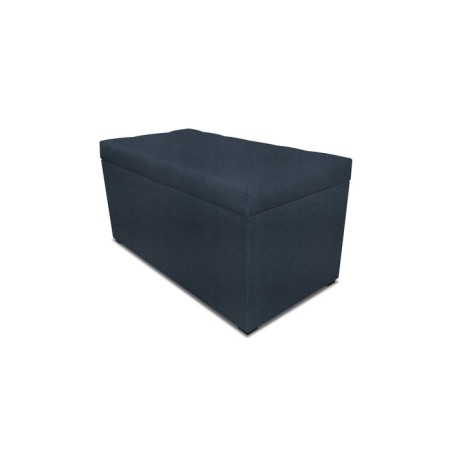 Puff with a lid and weighting, 800 × 400 × 420 mm, horn lunar, color Navy-1