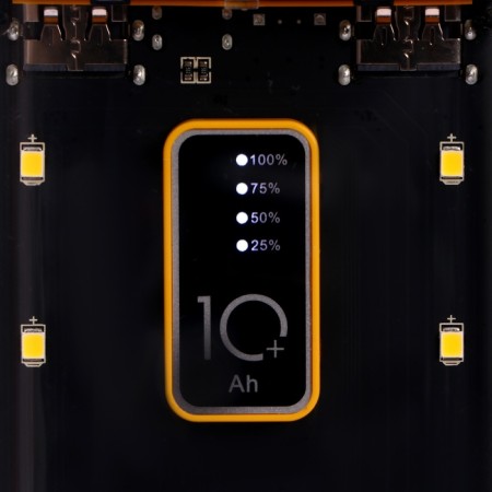 External battery CRR-32, 10000 mAh, 2USB, Type-C, 2 A, display, black-5