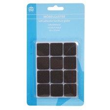 Furniture stickers protective Axentia, self -adhesive, square, 2.5x0.4x2.5 cm, 12 pcs