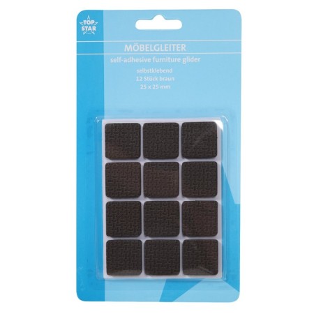 Furniture stickers protective Axentia, self -adhesive, square, 2.5x0.4x2.5 cm, 12 pcs