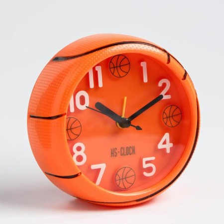Clock - HELL WITHER "BASTBOL BALL", discrete move, 11 cm, 11.5 x 11.5 cm, aa