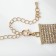 Choker "ice" is aristocratic, white color in gold, 30 cm