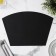 Serving napkin on the TEM table, 30 × 44 cm, black color