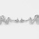 Earrings Metal "Shine" wave mini, color silver
