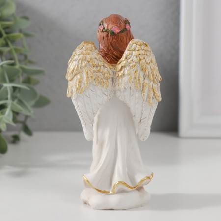Souvenir Polystone "Angel-girl sings with a book" 12.5x6.5x5.3 cm-2