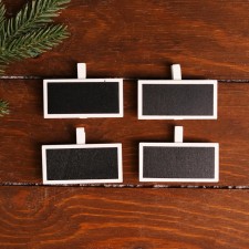 Set of decorative clothespins “Signs” 7 × 4.8 × 1.2 cm, set 4 pcs.