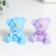 Polystone souvenir "Mishutka with a large bow" MIX 4x2.5x3 cm