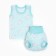 A set for a boy (T-shirt/panties per diaper), blue/sheep color, height 68-74 cm