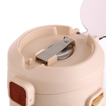 Thermos for meals, 1.2 l, 3 containers, folding spoon, retains heat up to 24 hours, 27 x 15 cm-5