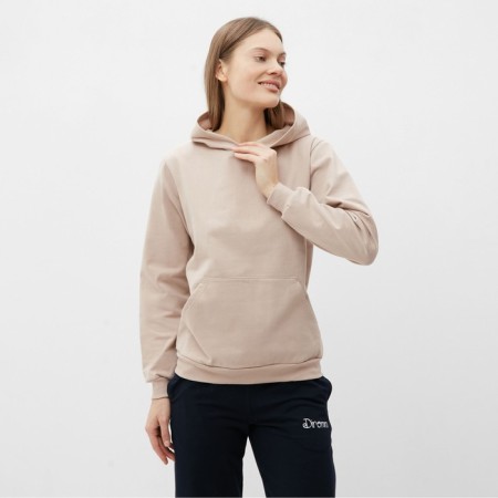 Women's sweatshirt was launched, beige color, size 50