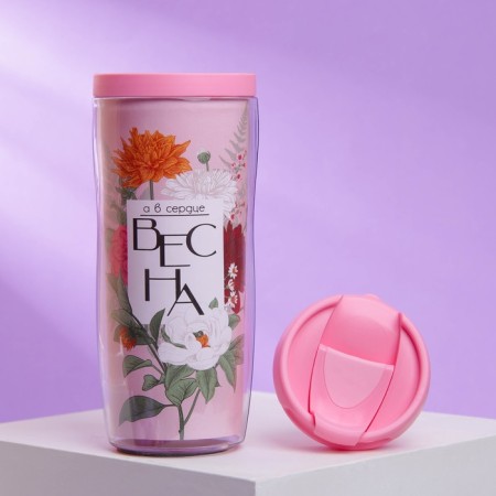 Thermost man with the insert "Spring in the heart", 350 ml-2