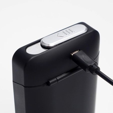 Electronic lighter "Tiger", with a case of 19 cigarettes, spiral, USB-6