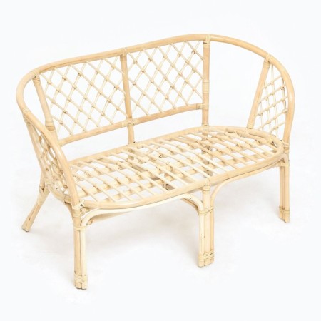 Garden Divan "Indo" from Rotan, with a brown pillow, 113 x 68 x 71 cm-4