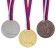 Prize medal 078 diam 6 cm. 2 place. Color ser. With a ribbon