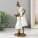 Polystone souvenir "Mom with her daughter, in white dresses with flowers" 9x8.5x23.5 cm