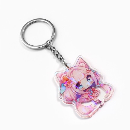Holographic "Anime" keychain, 5 x 4 cm-2